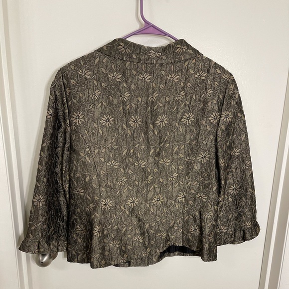 Virgo Women’s floral print blazer jacket - Picture 9 of 11